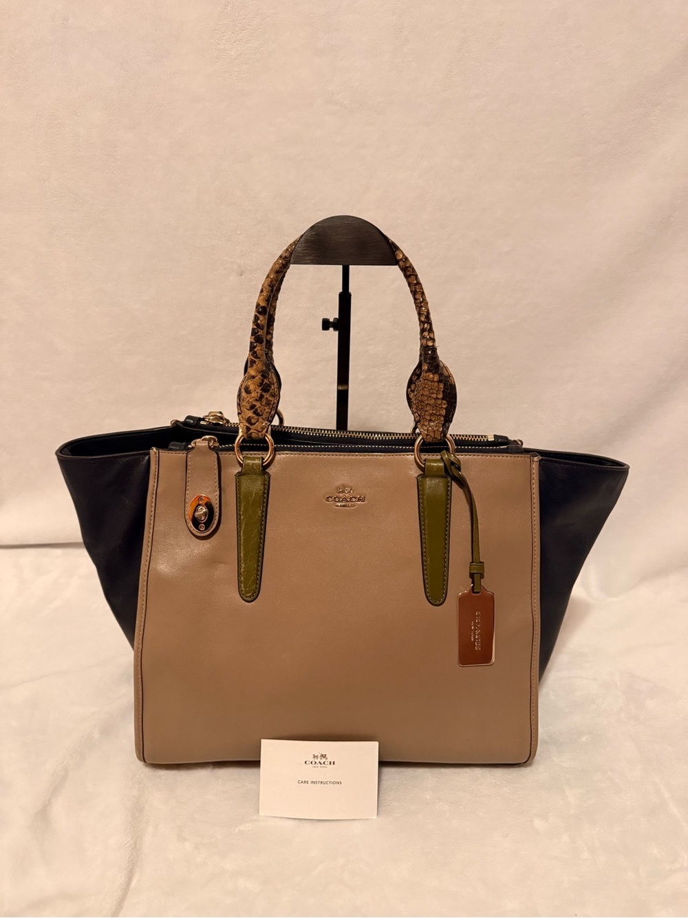 Coach Crosby Carryall in Colorblock Leather